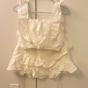 Set skirt and top crop